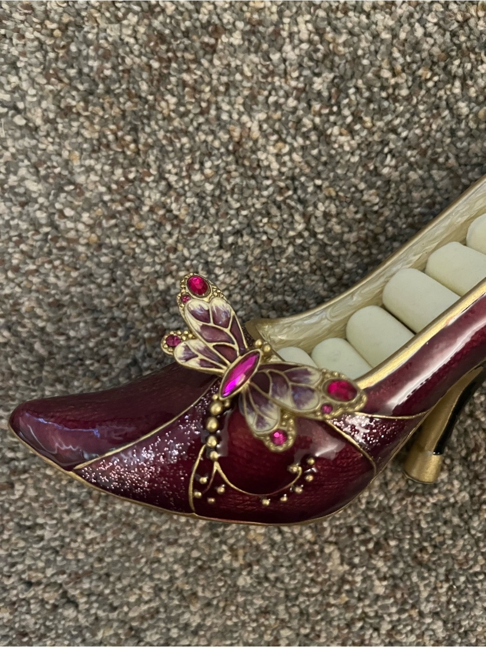 Vintage Jere High Heel Shoe Ring Holder